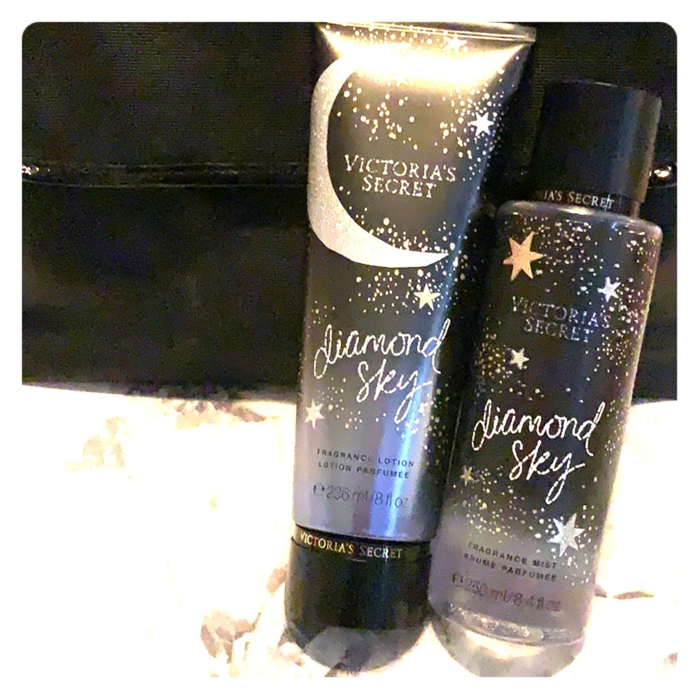 Fragrance lotion and mist in Diamond sky
